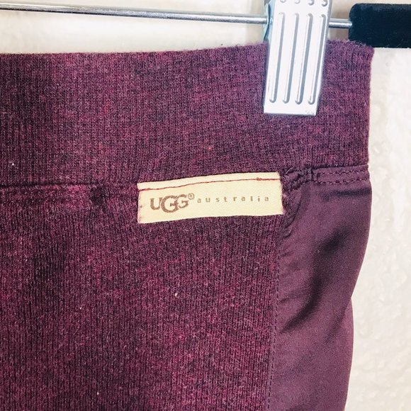 UGG Australia Purple Knit Cropped Leggings w/ Satin Side Detail - Picture 8 of 14